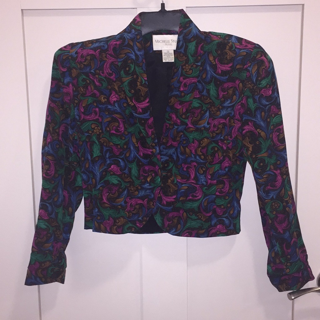 Women’s Petite Multicolored Jacket.